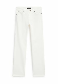 LOW-RISE STRAIGHT-LEG - Mom Jeans - white