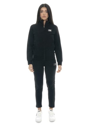 LEONE 1947, TRACKSUIT SET - Survêtement - black-light grey solid
