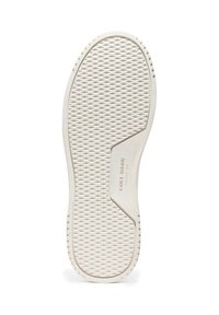 Weiße Gummisohle mit rautenförmigem Profil und eingeprägtem Cole Haan Grand.ØS-Logo im Bereich des Fußgewölbes.