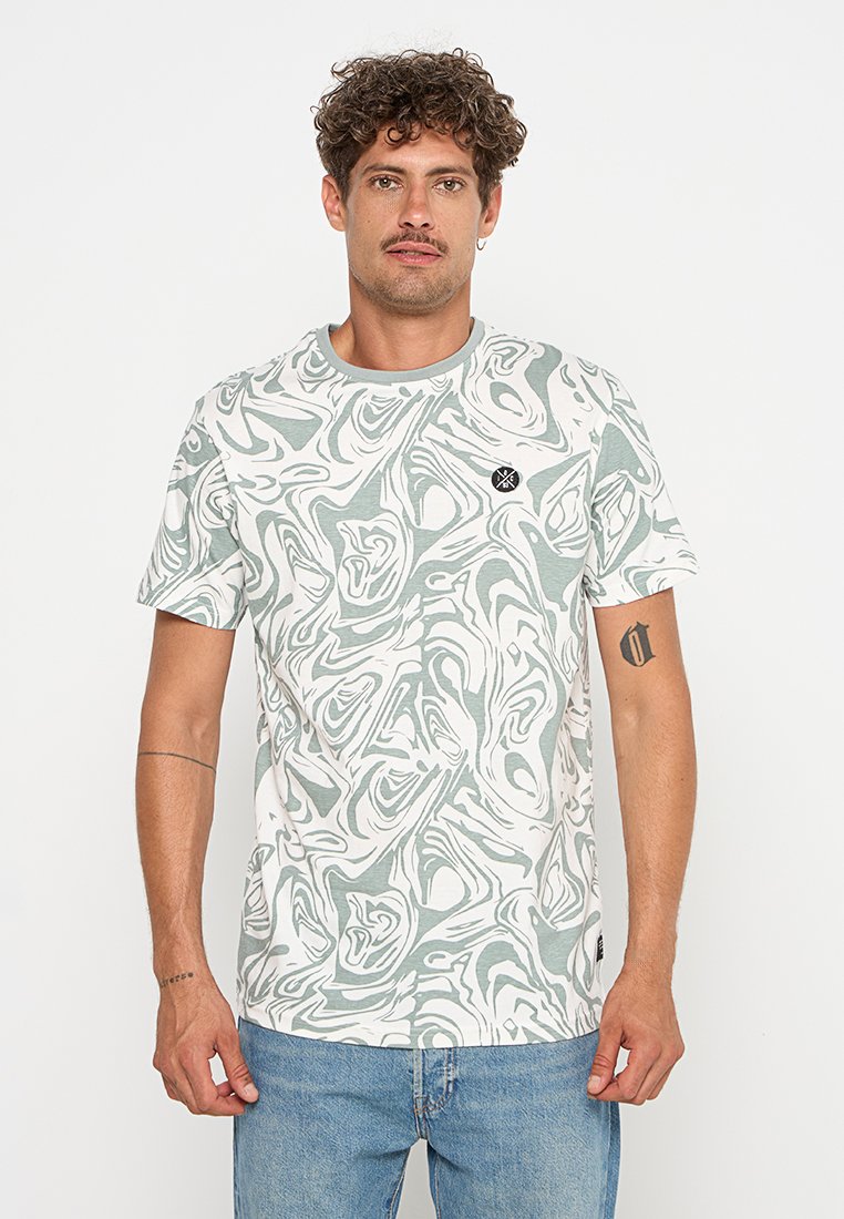 INDICODE JEANS T-shirt print blauw