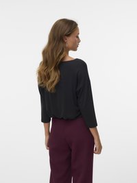 Vero Moda VMAVA 3/4 NOOS - Top s dlouhým rukávem - black