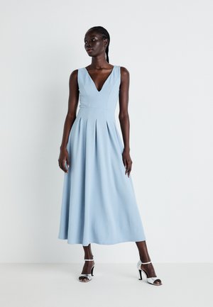 VIWELLY DEEP V NECK ANCLE DRESS - Haljina od žerseja - ashley blue