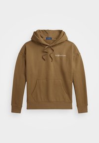 RELAXED FIT LOGO FLEECE HOODIE - Mikina s kapucňou - rustic tan