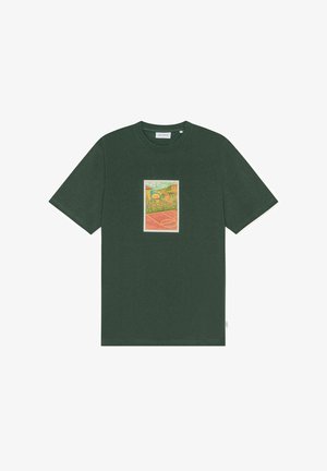 Les Deux, COURT - T-Shirt print - pine green