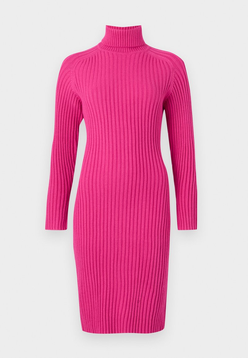 Apart Gebreide jurk donkerroze