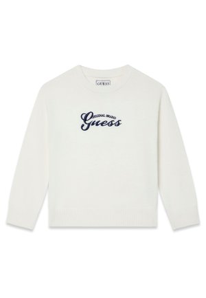 MIT GESTICKTEM LOGO - Trui - mehrfarbig weiß