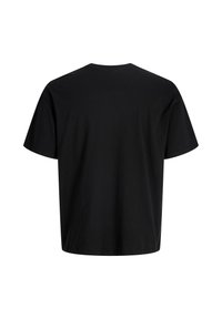 Crni pamukasti T-shirt s okruglim izrezom i kratkim rukavima. Stražnja strana ima jednostavan dizajn bez dodatnih grafika ili detalja.