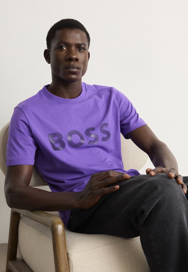 TEE LOGO - Print T-shirt - dark purple