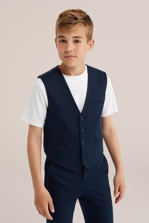 WE Fashion Strukirani kaput - dark blue