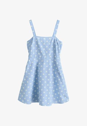 Next, REGULAR FIT - MINI - Nappali ruha - blue ecru polka dot