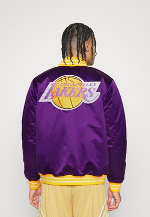 Mitchell & Ness NBA LOS ANGELES LAKERS HEAVYWEIGHT JACKET - Chaqueta de entrenamiento - purple