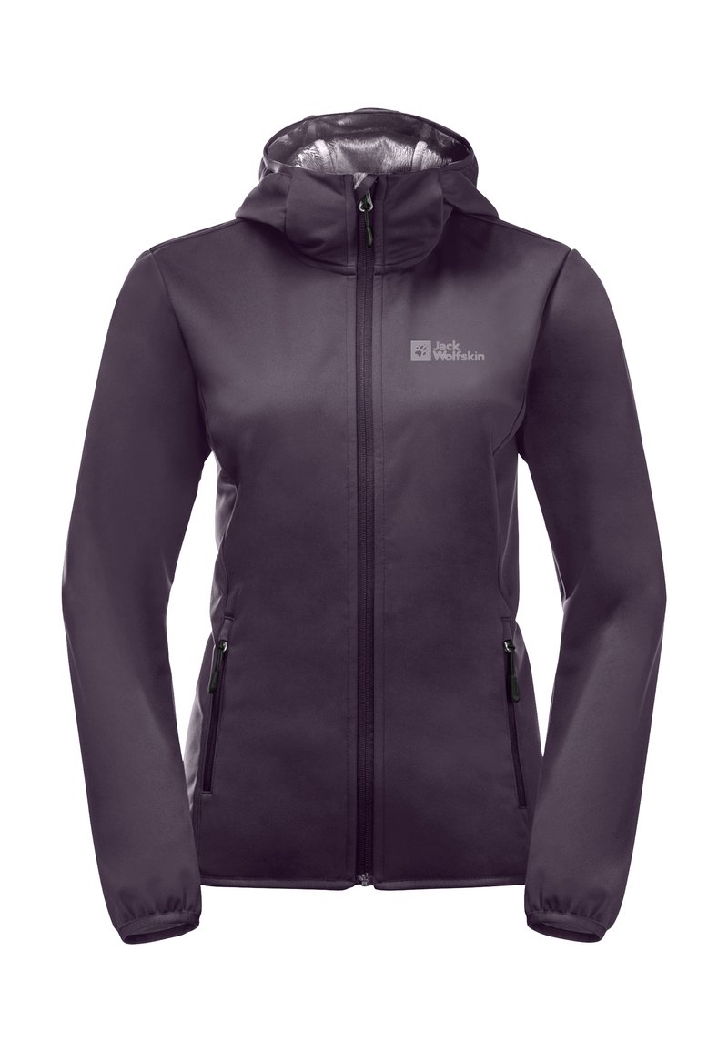 Jack Wolfskin WINDHAIN - Giacca softshell - midnight plum
