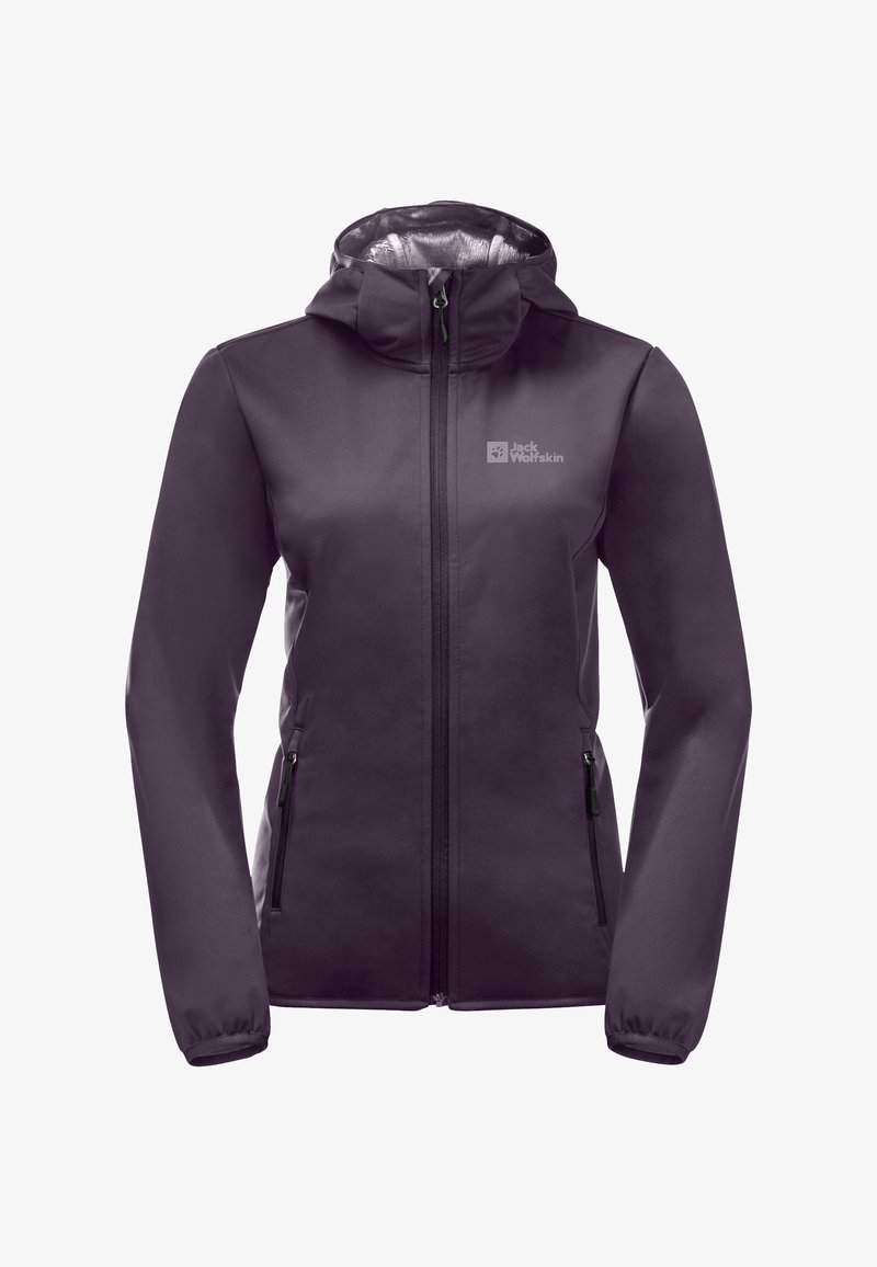Jack Wolfskin WINDHAIN - Softshelljacke - midnight plum