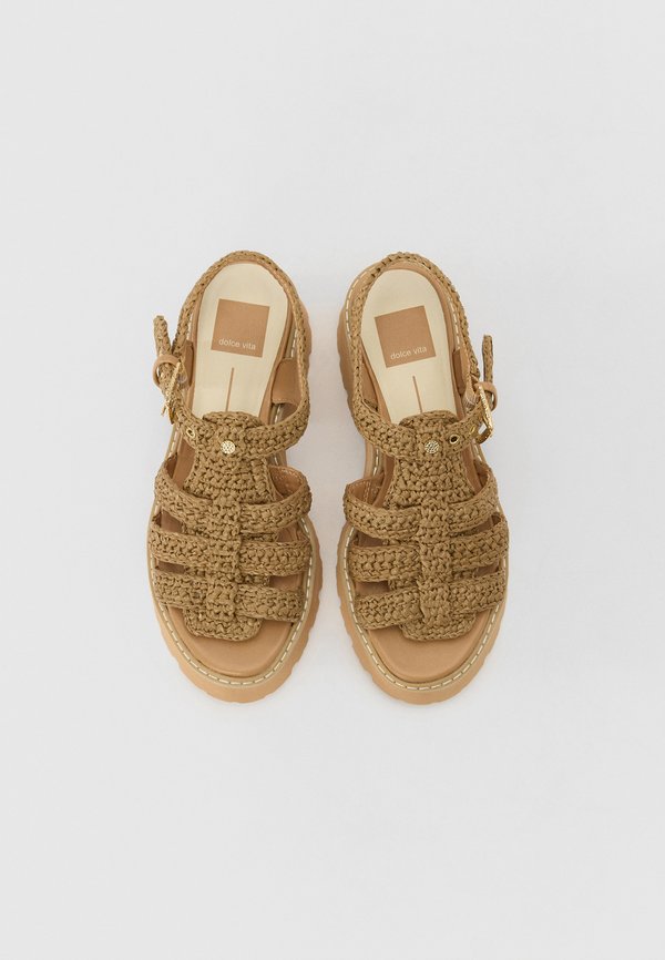 LATTICE - Platform sandals - cocoa2