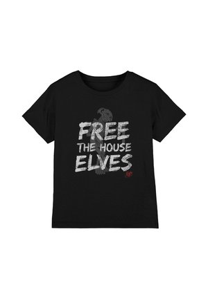 Harry Potter, HARRY POTTER FREE THE HOUSE ELVES BIG TEXT UNISEX - Print T-shirt - black