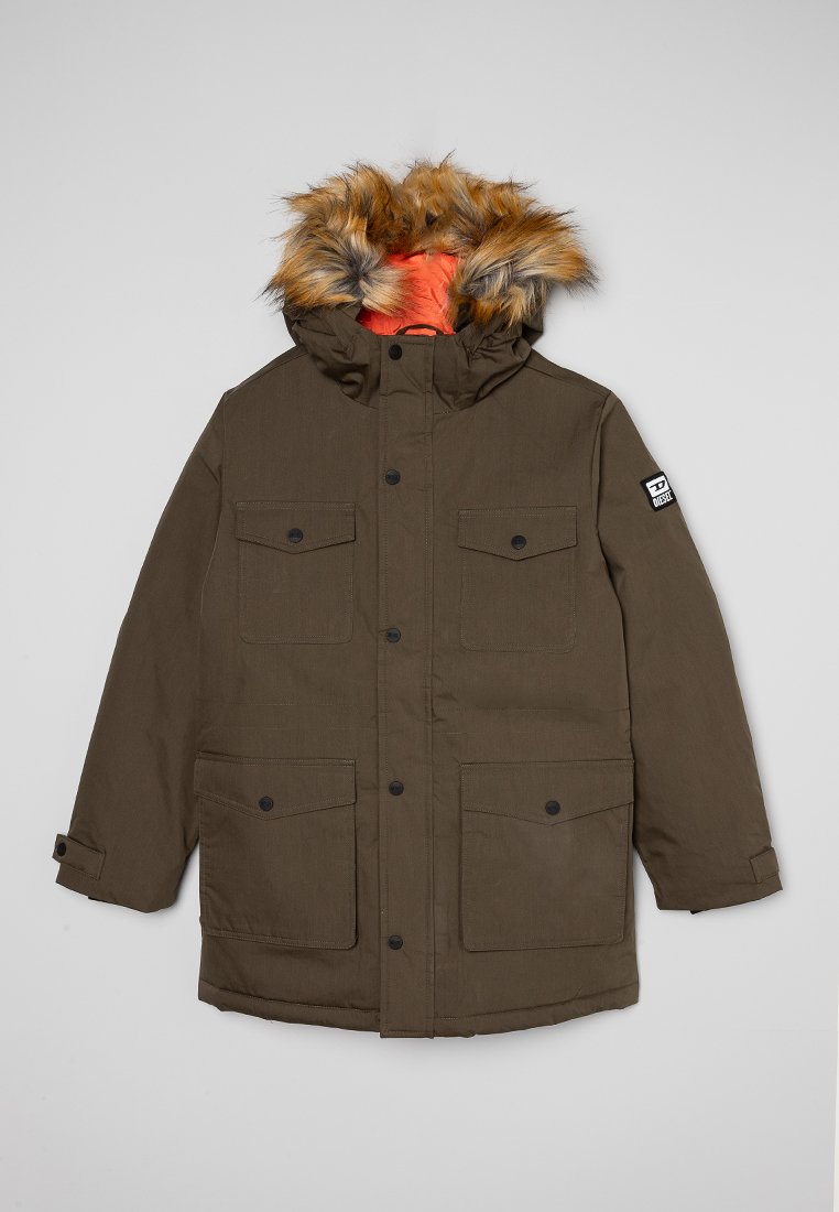 Diesel Wintermantel olijfgroen Diesel Wintermantel olijfgroen