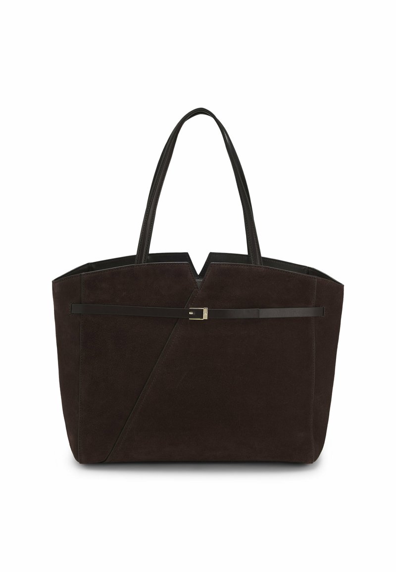 BOSS REVERS - Tote bag - dark brown eight/dark brown - Zalando.co.uk