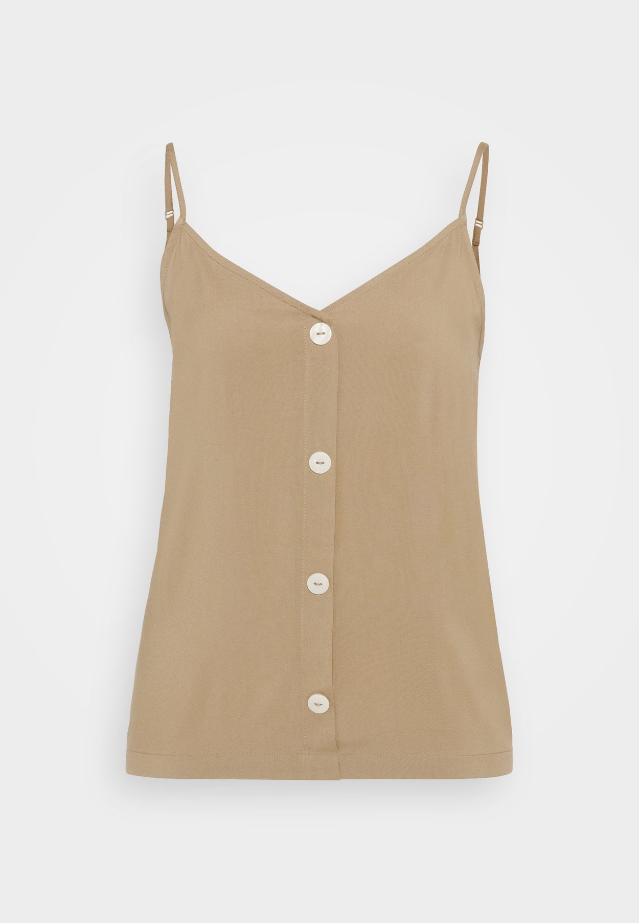 ONLNELLY LIFE BUTTON SINGLET SOLID