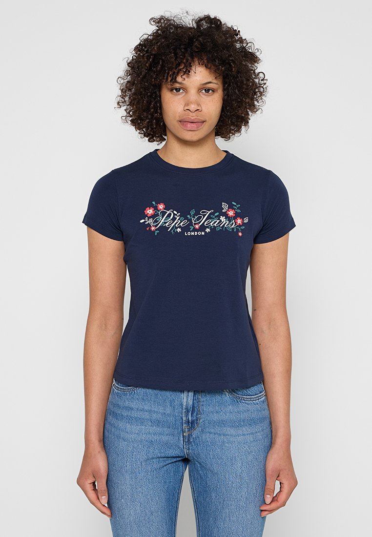 Pepe Jeans T-shirt print blauw