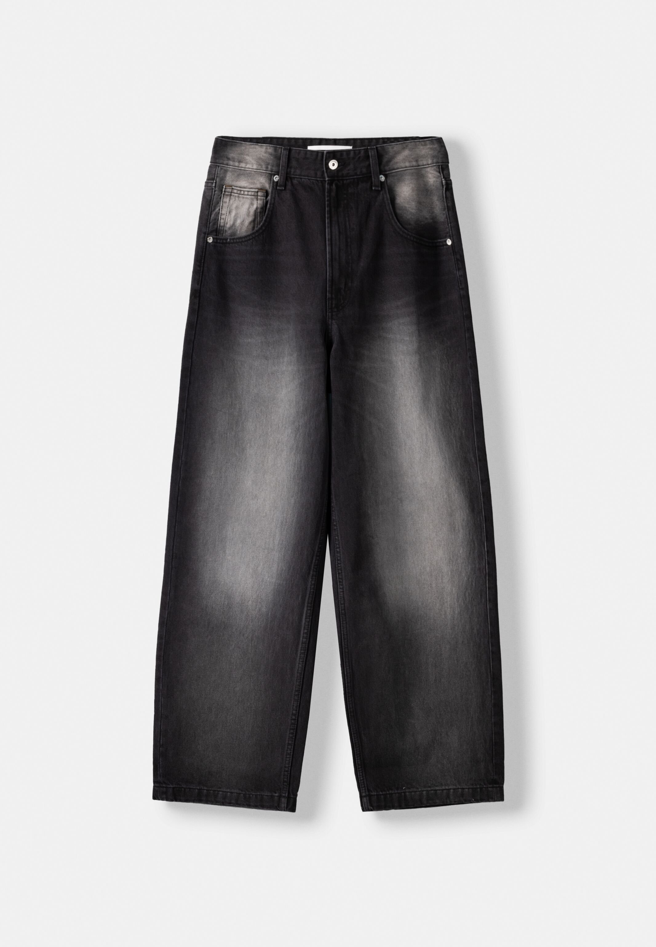 Bershka SUPER BAGGY - Relaxed fit jeans - black - Zalando