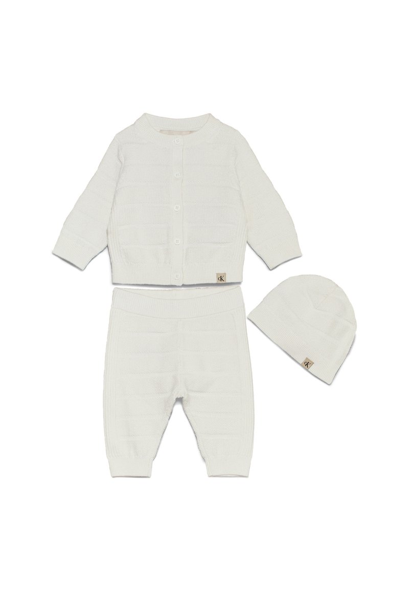Calvin Klein Jeans HAT GIFTPACK UNISEX SET - Housut - ivory