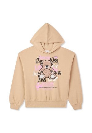 Felpa con cappuccio - beige chiaro