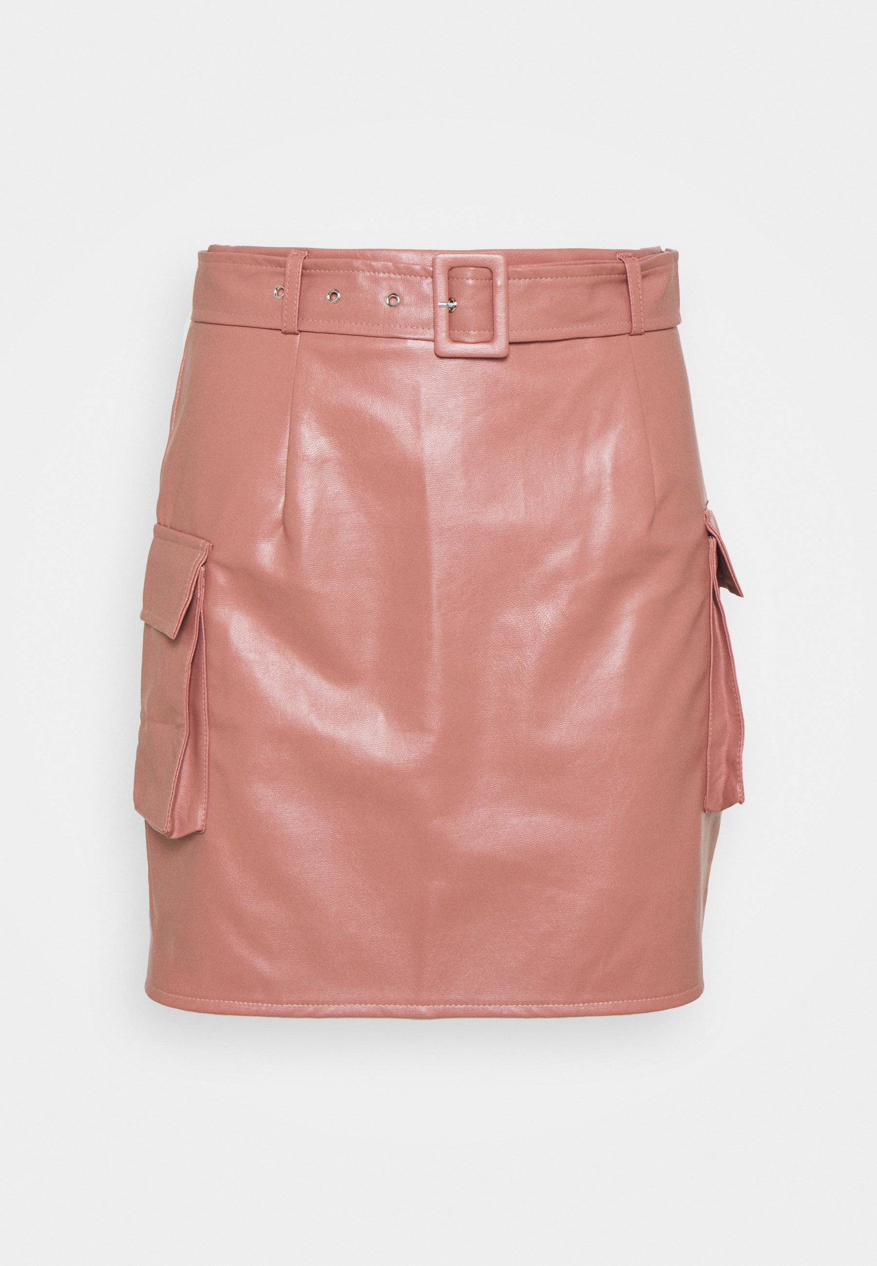 Femme BELTED POCKET DETAIL MINI SKIRT - Minijupe Femme BELTED POCKET DETAIL MINI SKIRT - Minijupe