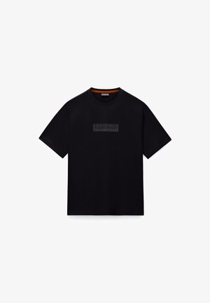 Napapijri, BOX LOGO SS - T-shirts print - black beauty