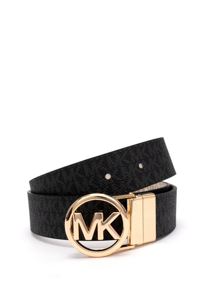 MICHAEL Michael Kors - LOGO BELT - Belt - black gold, Enlarge