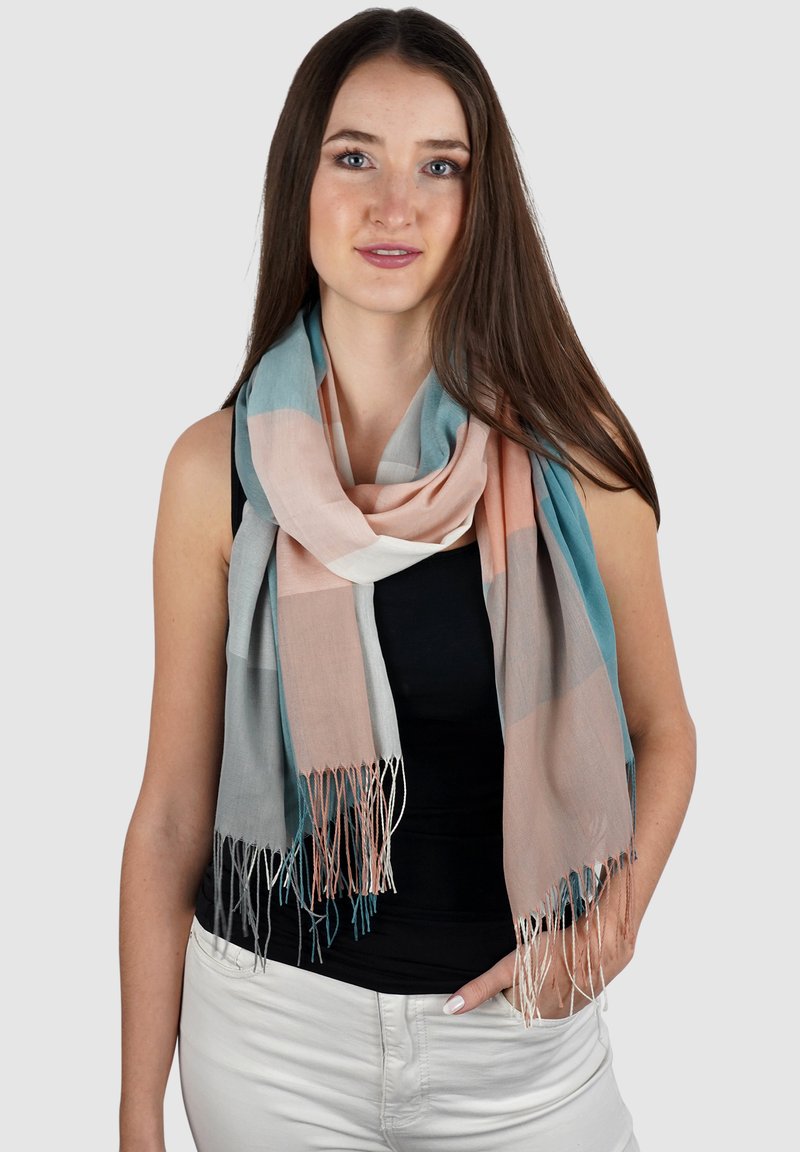 Harpa CILIA - Sjaal - sh apricot/petrol
