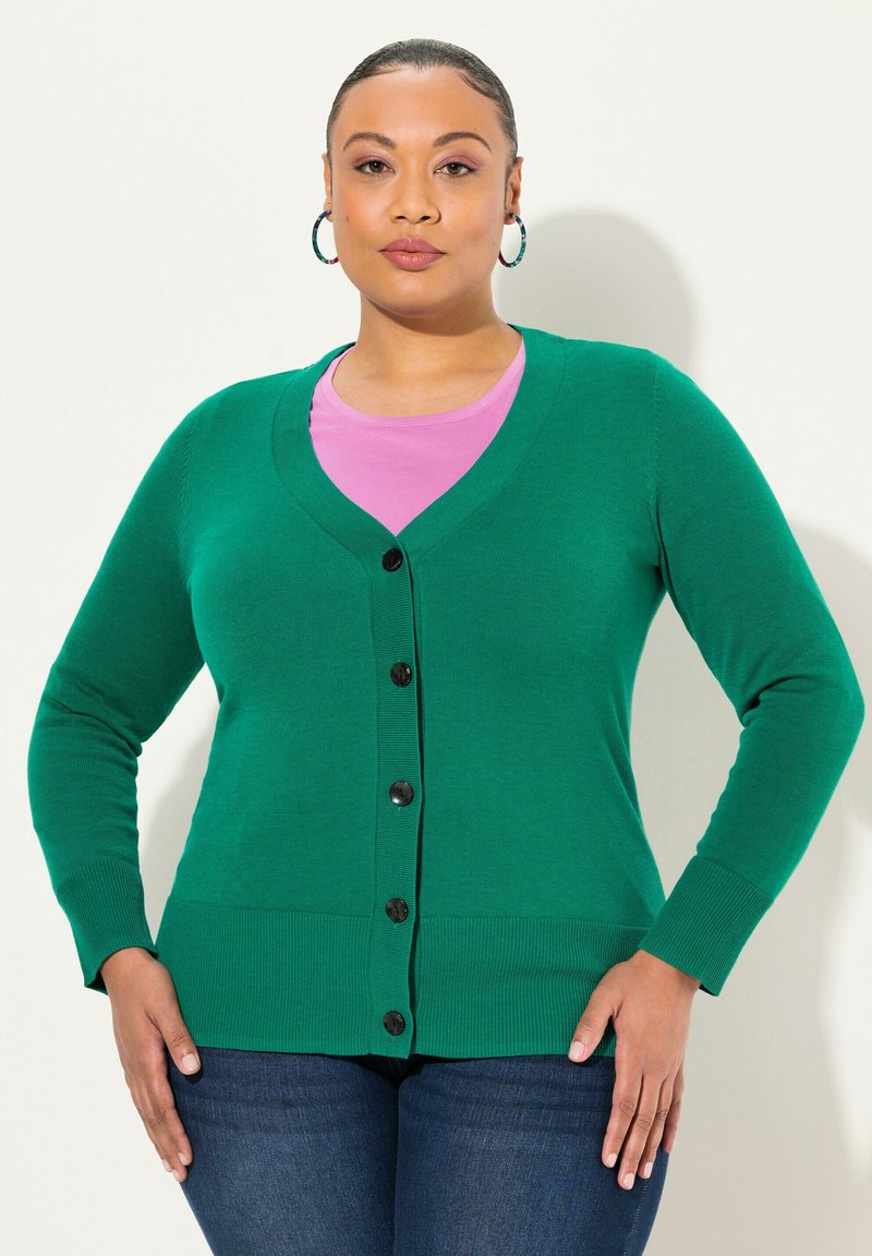Ulla Popken Kofta - emerald green
