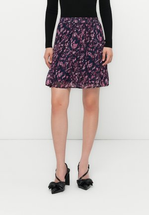 VIFALIA SHORT SKIRT - Miniskjørt - black/purple