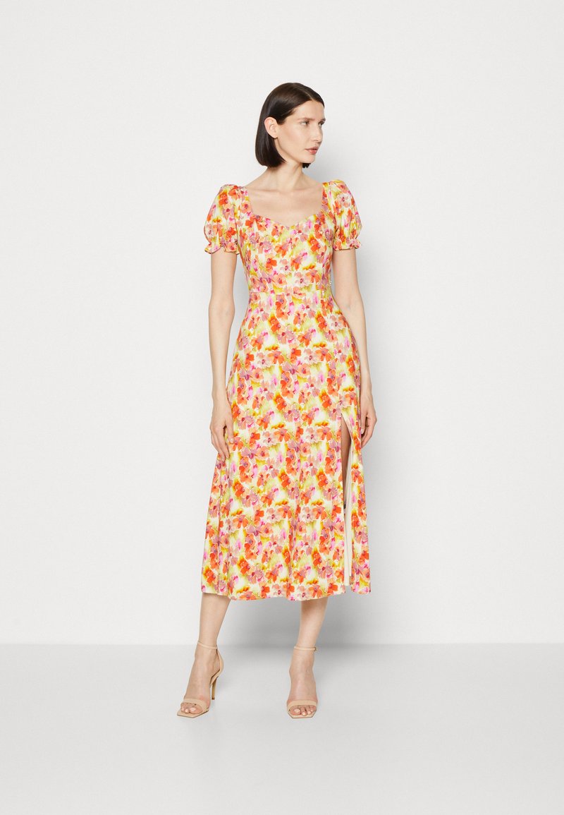 Guess ADELAIDE LONG DRESS Day dress acquarelle/multicoloured Zalando.co.uk