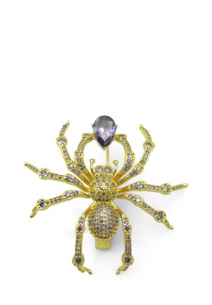 SPIDER - Spilla - lila/gold coloured