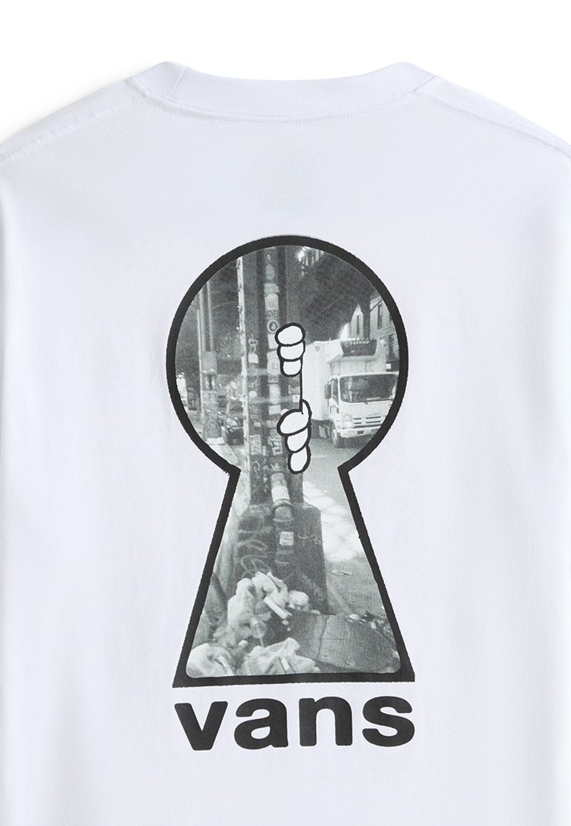 Vans KEYHOLE CLASSIC. - Triko s potiskem - white