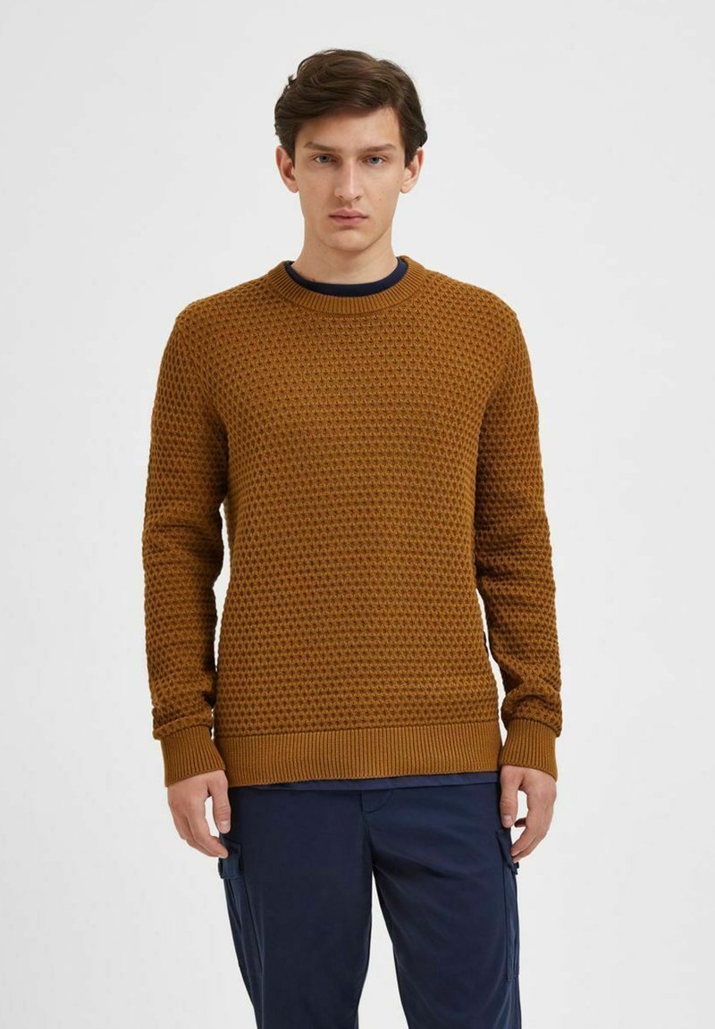 SELECTED HOMME Male Pullover Pima in Cotone, Blazer Blu Marine, S