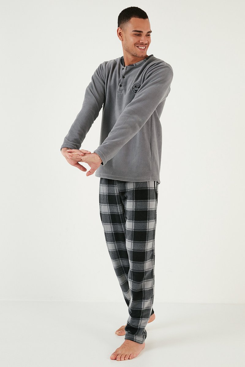Buratti REGULAR FIT SET Pyjama Grey gris ZALANDO buratti-regular-fit-set-pyjama-grey-gris-zalando