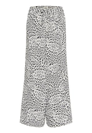 SHIRLEY WIDE PRINTED  - Trousers - grey leopard patteren