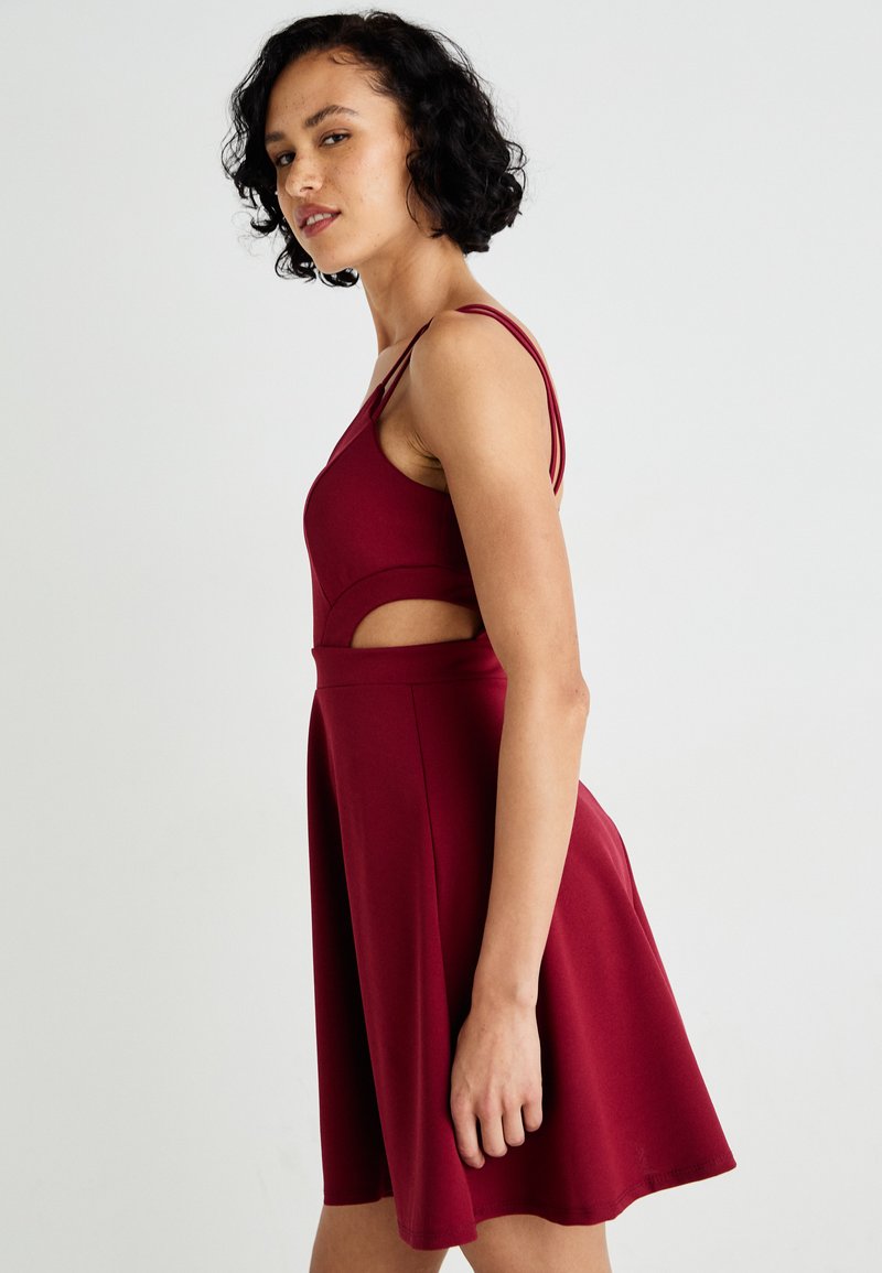 sachin and babi light blue dress WAL G. MILLY STRAP SKATER - Cocktail dress / Party dress - wine/bordeaux