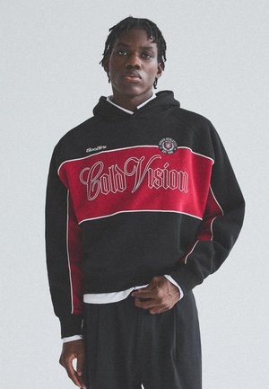 Bershka, CONTRAST PRINT - HOODIE - Sweat à capuche - black