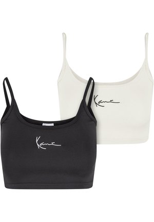 Karl Kani 2 PACK - Tops - off white black