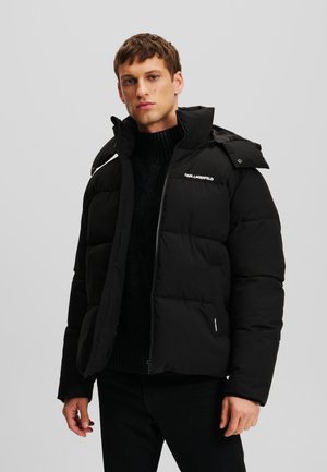 KARL LAGERFELD QUILTED PUFFER - Winter jacket - black