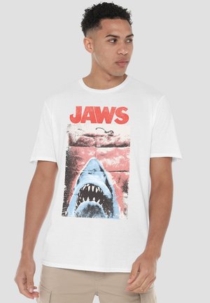 Cotton Soul JAWS PUNK POSTER - Print T-shirt - white