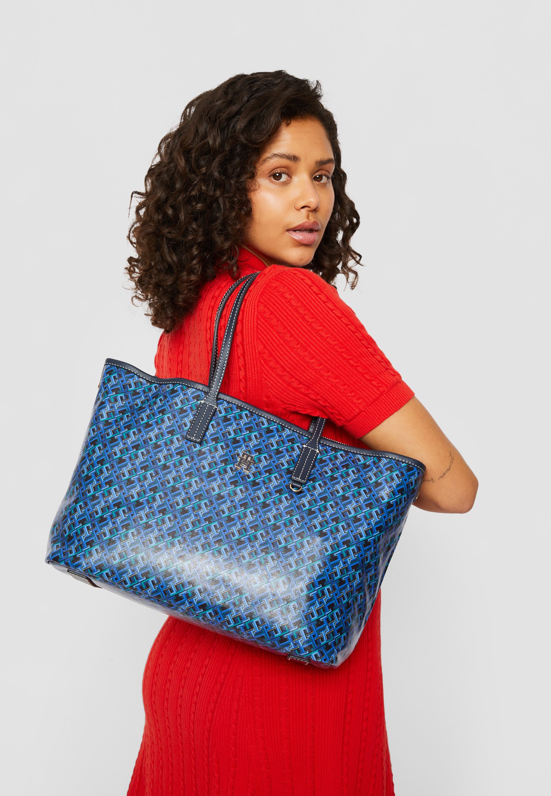 Borsa In Tela Di Cotone IMFAA – Media (40x36 Cm) – Blu – Riutilizzabile E Personalizzabile