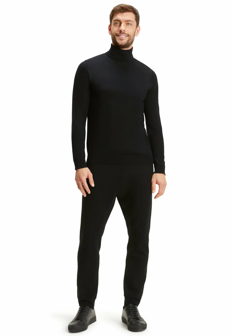 FALKE Basic Roll Neck - Strickpullover - black
