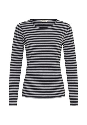 Part Two, NEMAJASPW TS - T-shirt à manches longues - dark navy stripe