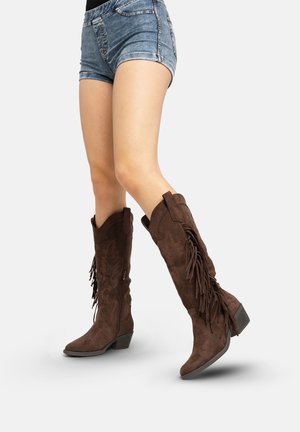 Cowboy-/Bikerboot - braun