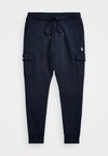 DOUBLE KNIT CARGO JOGGER PANT - Pantaloni sportivi - aviator navy