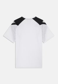 Kappa LORETO UNISEX - Spordi T-särk - white/black