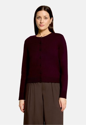 Cartoon, CARTOON MIT RUNDHALSAUSSCHNITT FEINSTRICKJACKE - Strickjacke - dark dahlia